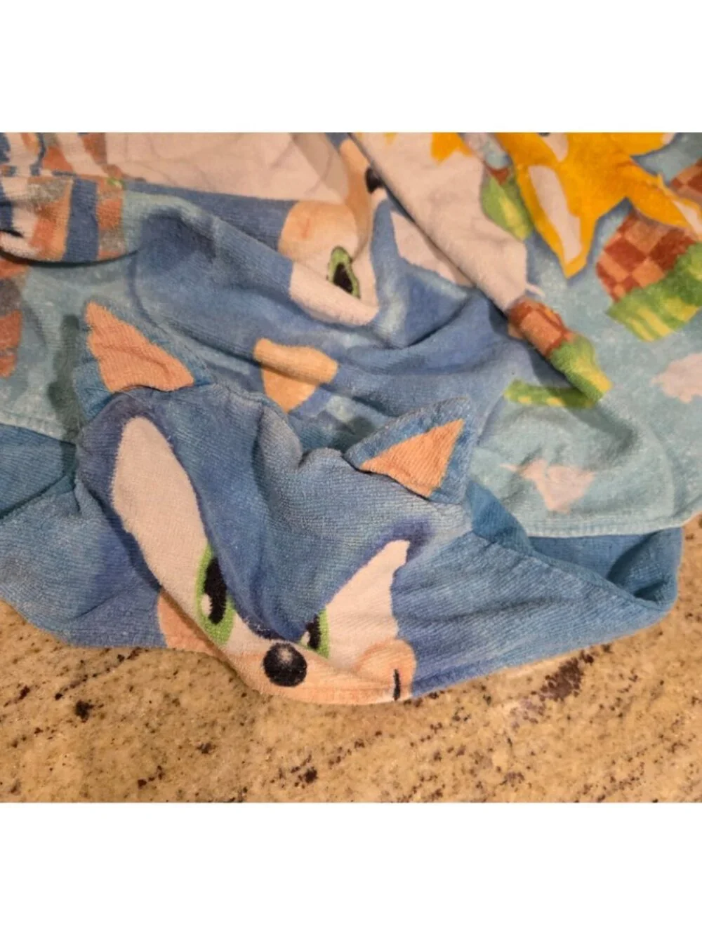 Sonic The Hedgehog Hooded Beach Bath Child Towel